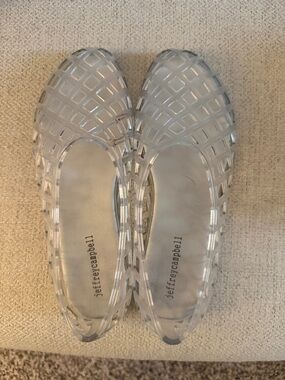 Jeffrey Campbell Clear Jelly Ballet Flats - Clear